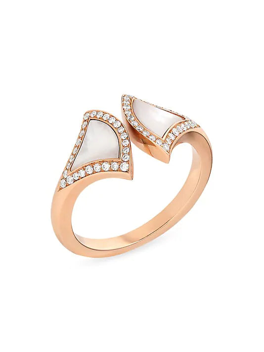 [Rose Jewels] OFFENER RING MIT DIAMANT „DREAM MOP“