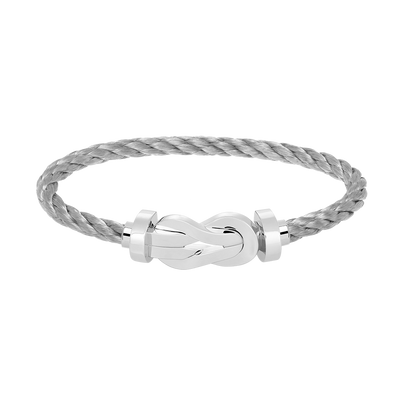 [Rose Jewels]Chance Armband mit großer 8-stelliger Schnalle, ohne Diamanten, Silber