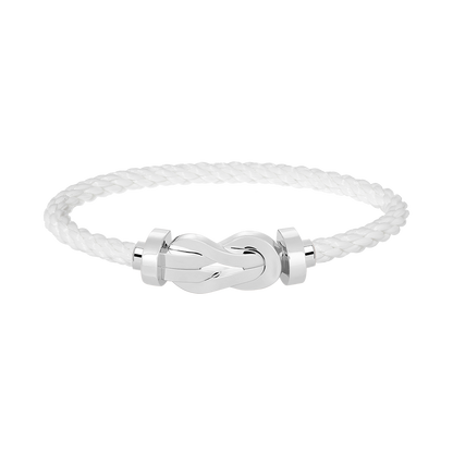 [Rose Jewels]Chance Armband mit großer 8-stelliger Schnalle, ohne Diamanten, Silber