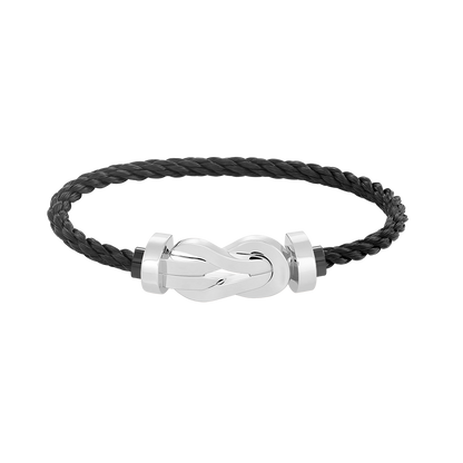 [Rose Jewels]Chance Armband mit großer 8-stelliger Schnalle, ohne Diamanten, Silber