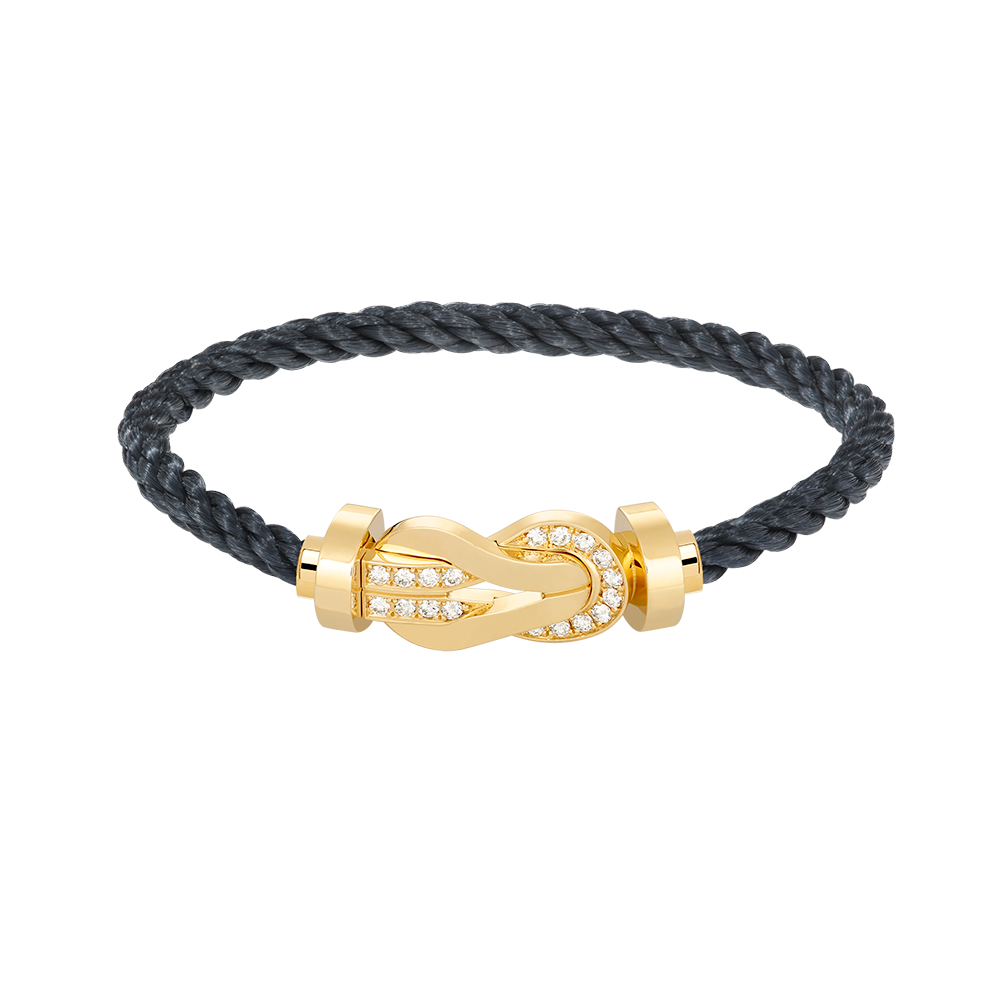 [Rose Jewels]Chance großes 8-stelliges Schnallen-Halbdiamant-Armband Gold