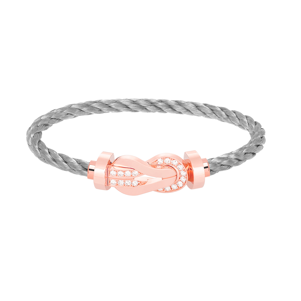 [Rose Jewels]Chance großes Armband mit 8-stelliger Schnalle und halbem Diamanten in Roségold