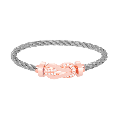 [Rose Jewels]Chance großes Armband mit 8-stelliger Schnalle und halbem Diamanten in Roségold