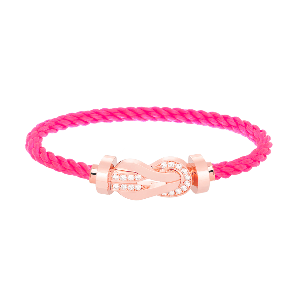 [Rose Jewels]Chance großes Armband mit 8-stelliger Schnalle und halbem Diamanten in Roségold