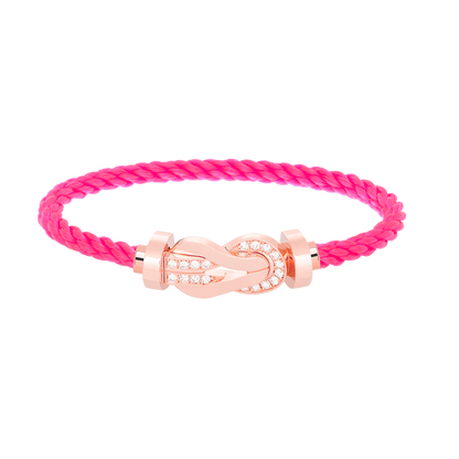 [Rose Jewels]Chance großes Armband mit 8-stelliger Schnalle und halbem Diamanten in Roségold