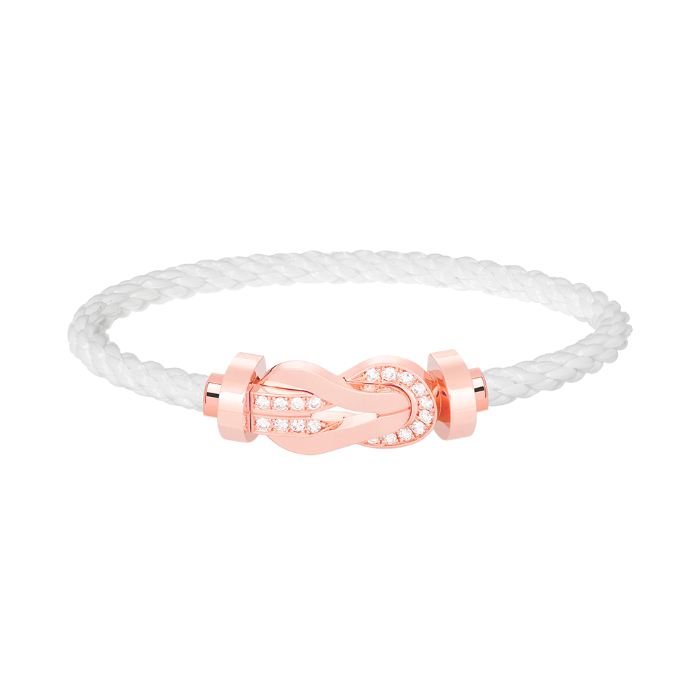 [Rose Jewels]Chance großes Armband mit 8-stelliger Schnalle und halbem Diamanten in Roségold