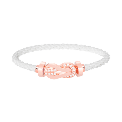 [Rose Jewels]Chance großes Armband mit 8-stelliger Schnalle und halbem Diamanten in Roségold