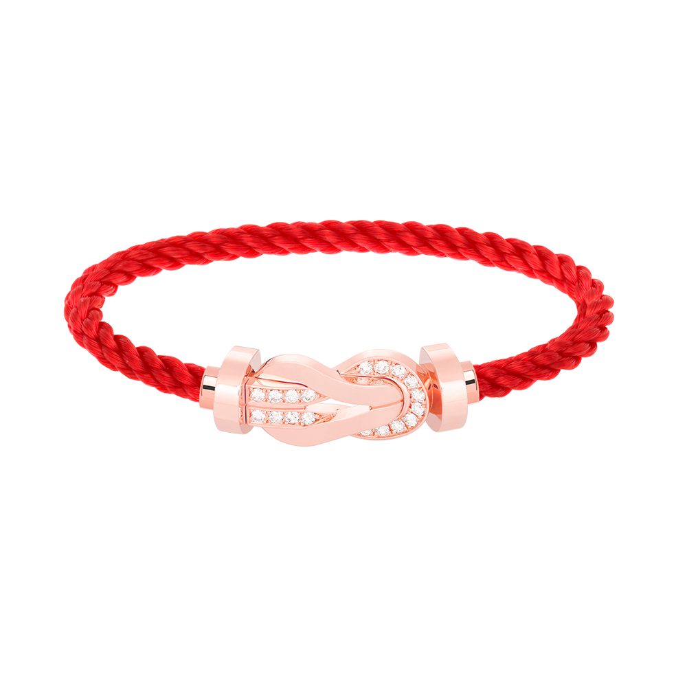 [Rose Jewels]Chance großes Armband mit 8-stelliger Schnalle und halbem Diamanten in Roségold