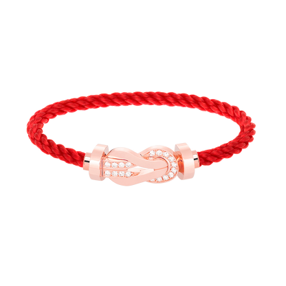 [Rose Jewels]Chance großes Armband mit 8-stelliger Schnalle und halbem Diamanten in Roségold