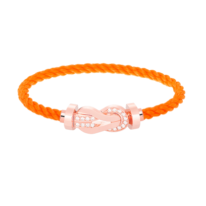 [Rose Jewels]Chance großes Armband mit 8-stelliger Schnalle und halbem Diamanten in Roségold