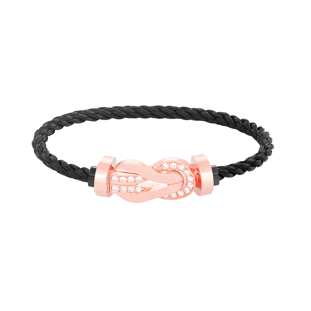 [Rose Jewels]Chance großes Armband mit 8-stelliger Schnalle und halbem Diamanten in Roségold