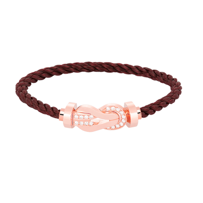 [Rose Jewels]Chance großes Armband mit 8-stelliger Schnalle und halbem Diamanten in Roségold