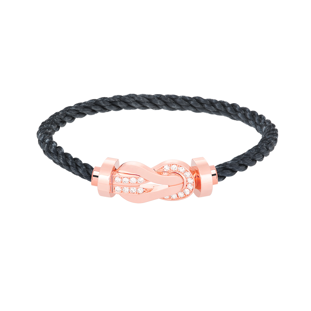 [Rose Jewels]Chance großes Armband mit 8-stelliger Schnalle und halbem Diamanten in Roségold