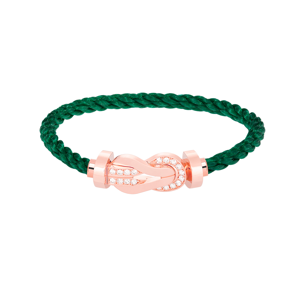 [Rose Jewels]Chance großes Armband mit 8-stelliger Schnalle und halbem Diamanten in Roségold