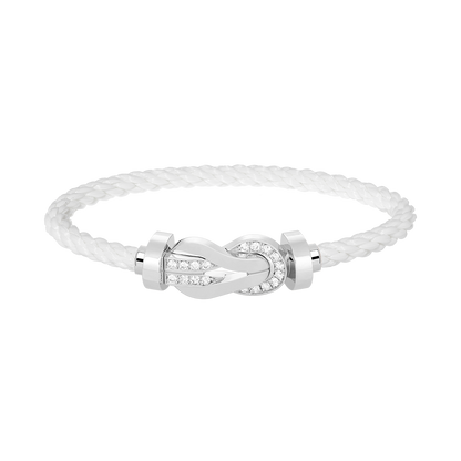 [Rose Jewels]Chance großes 8-stelliges Halbdiamantenarmband aus Silber