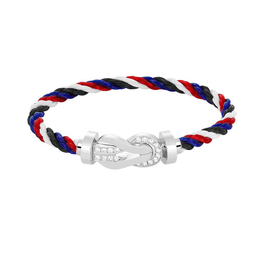 [Rose Jewels]Chance großes 8-stelliges Halbdiamantenarmband aus Silber