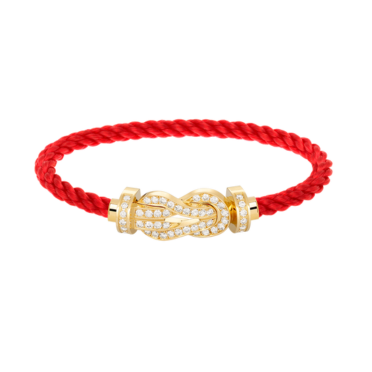 [Rose Jewels]Chance großes 8-stelliges Volldiamantenarmband in Gold