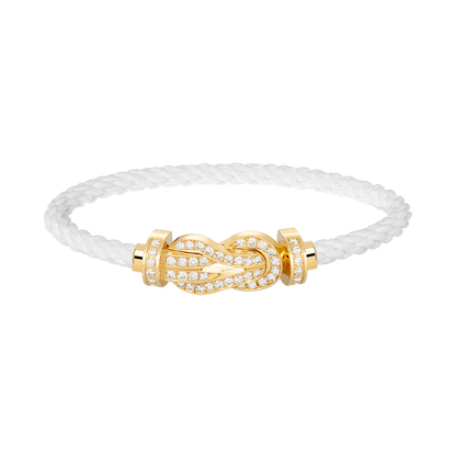 [Rose Jewels]Chance großes 8-stelliges Volldiamantenarmband in Gold