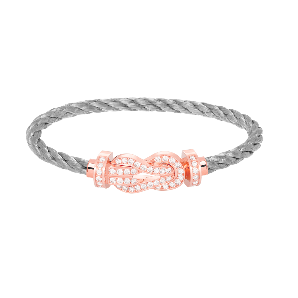 [Rose Jewels]Chance großes Armband mit 8-stelliger Schnalle und Diamanten in Roségold