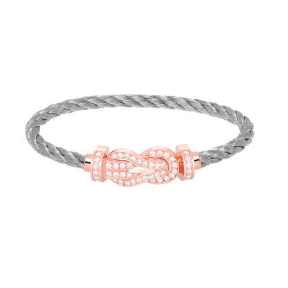 [Rose Jewels]Chance großes Armband mit 8-stelliger Schnalle und Diamanten in Roségold