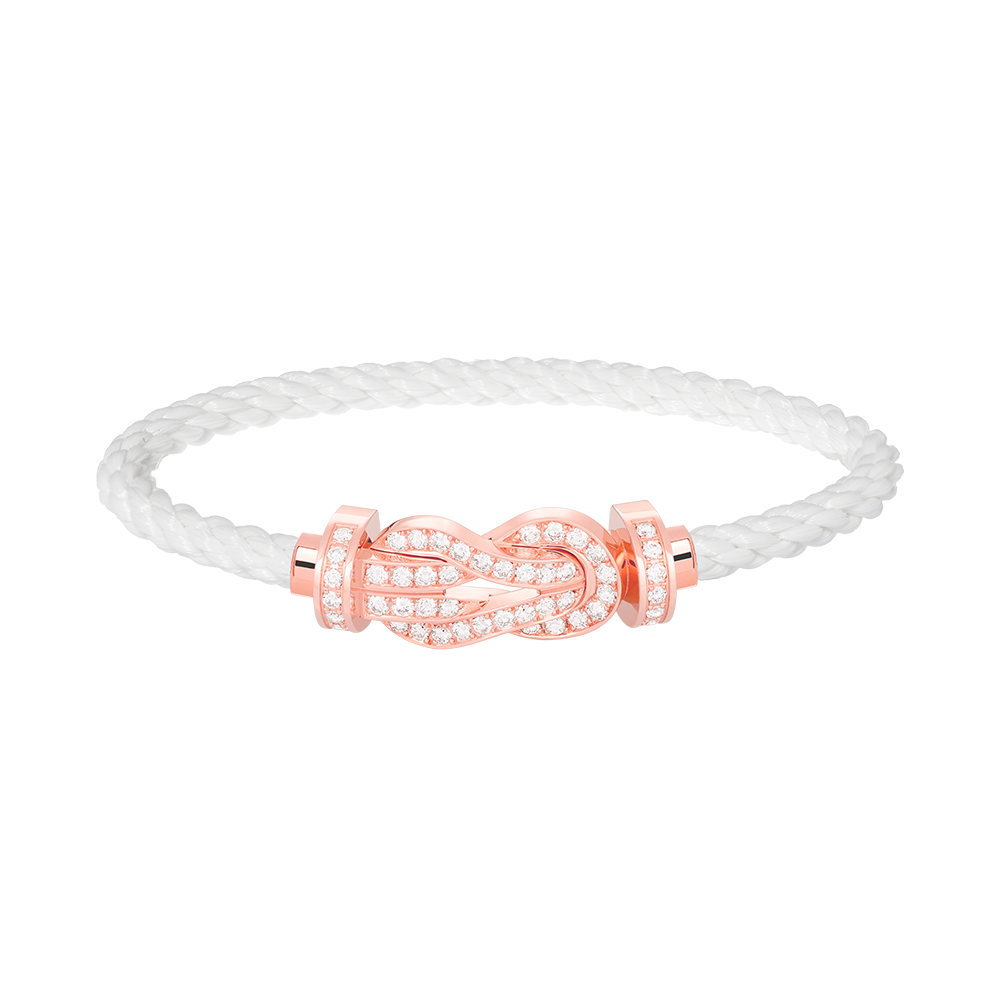 [Rose Jewels]Chance großes Armband mit 8-stelliger Schnalle und Diamanten in Roségold