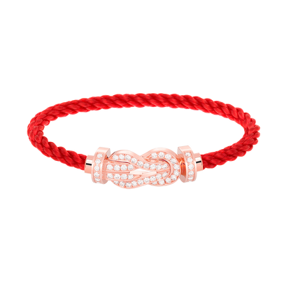 [Rose Jewels]Chance großes Armband mit 8-stelliger Schnalle und Diamanten in Roségold