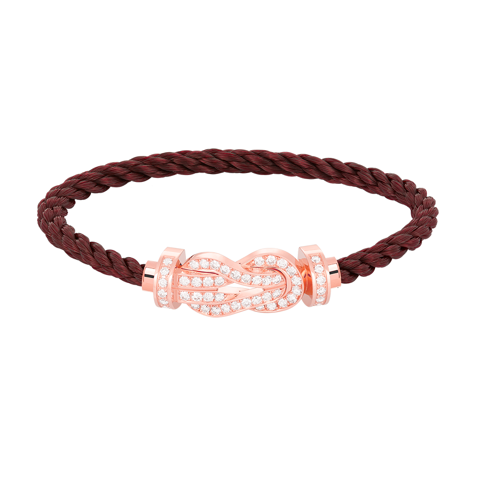 [Rose Jewels]Chance großes Armband mit 8-stelliger Schnalle und Diamanten in Roségold