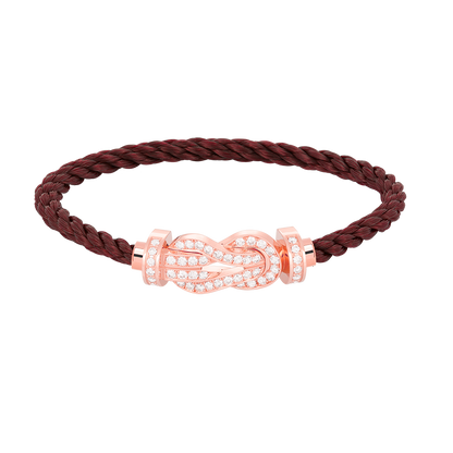 [Rose Jewels]Chance großes Armband mit 8-stelliger Schnalle und Diamanten in Roségold