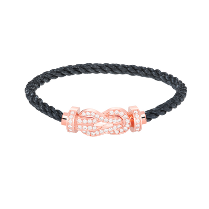 [Rose Jewels]Chance großes Armband mit 8-stelliger Schnalle und Diamanten in Roségold