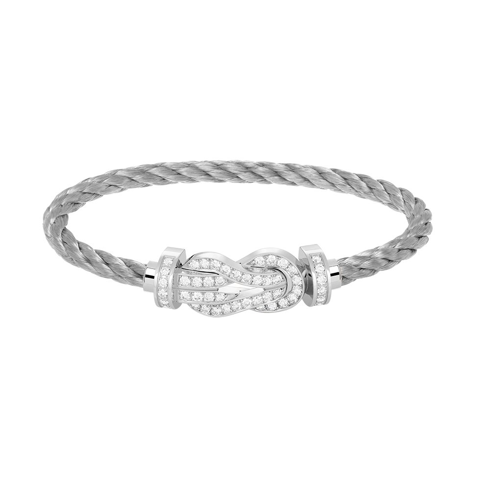 [Rose Jewels]Chance großes Armband mit 8-stelliger Schnalle und Diamanten in Silber