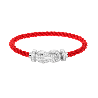 [Rose Jewels]Chance großes Armband mit 8-stelliger Schnalle und Diamanten in Silber