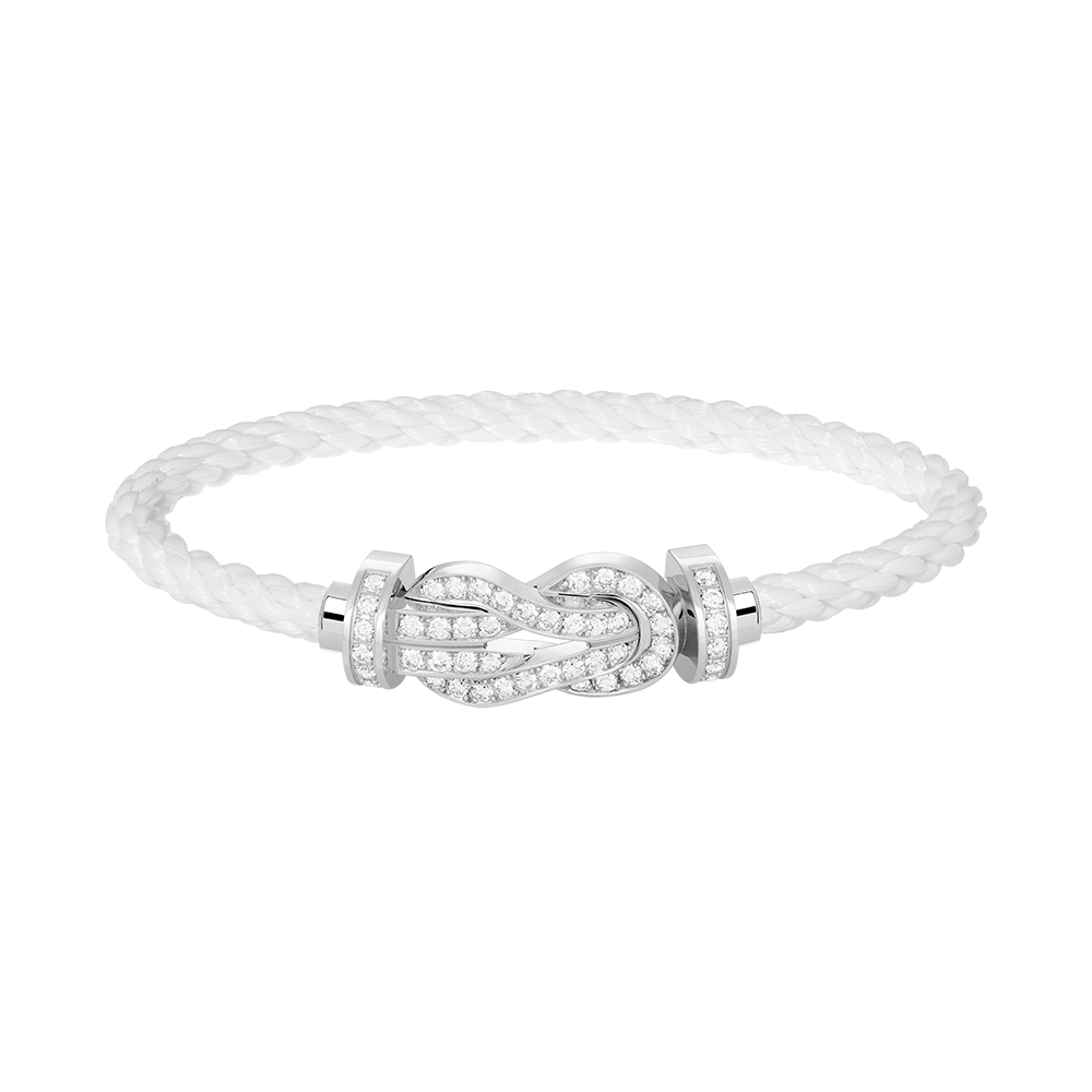 [Rose Jewels]Chance großes Armband mit 8-stelliger Schnalle und Diamanten in Silber