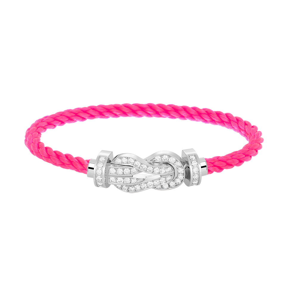 [Rose Jewels]Chance großes Armband mit 8-stelliger Schnalle und Diamanten in Silber