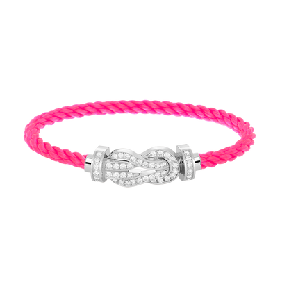 [Rose Jewels]Chance großes Armband mit 8-stelliger Schnalle und Diamanten in Silber