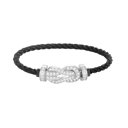 [Rose Jewels]Chance großes Armband mit 8-stelliger Schnalle und Diamanten in Silber