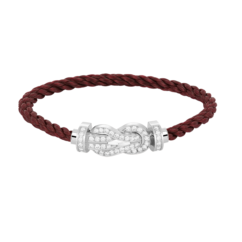 [Rose Jewels]Chance großes Armband mit 8-stelliger Schnalle und Diamanten in Silber