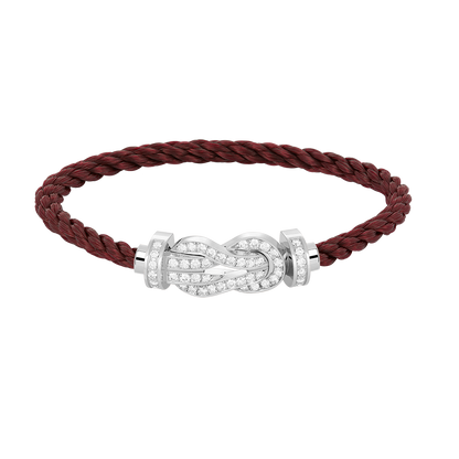 [Rose Jewels]Chance großes Armband mit 8-stelliger Schnalle und Diamanten in Silber