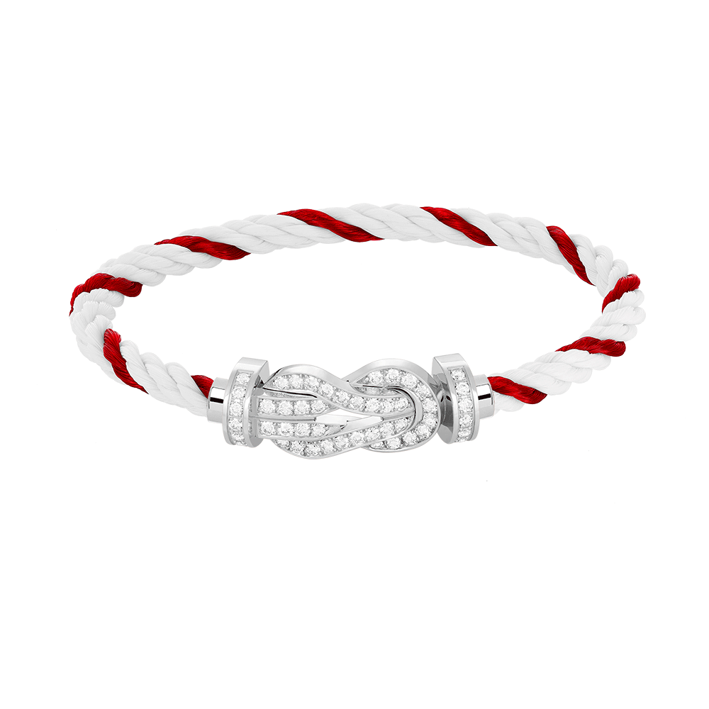 [Rose Jewels]Chance großes Armband mit 8-stelliger Schnalle und Diamanten in Silber