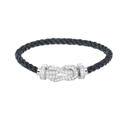 [Rose Jewels]Chance großes Armband mit 8-stelliger Schnalle und Diamanten in Silber