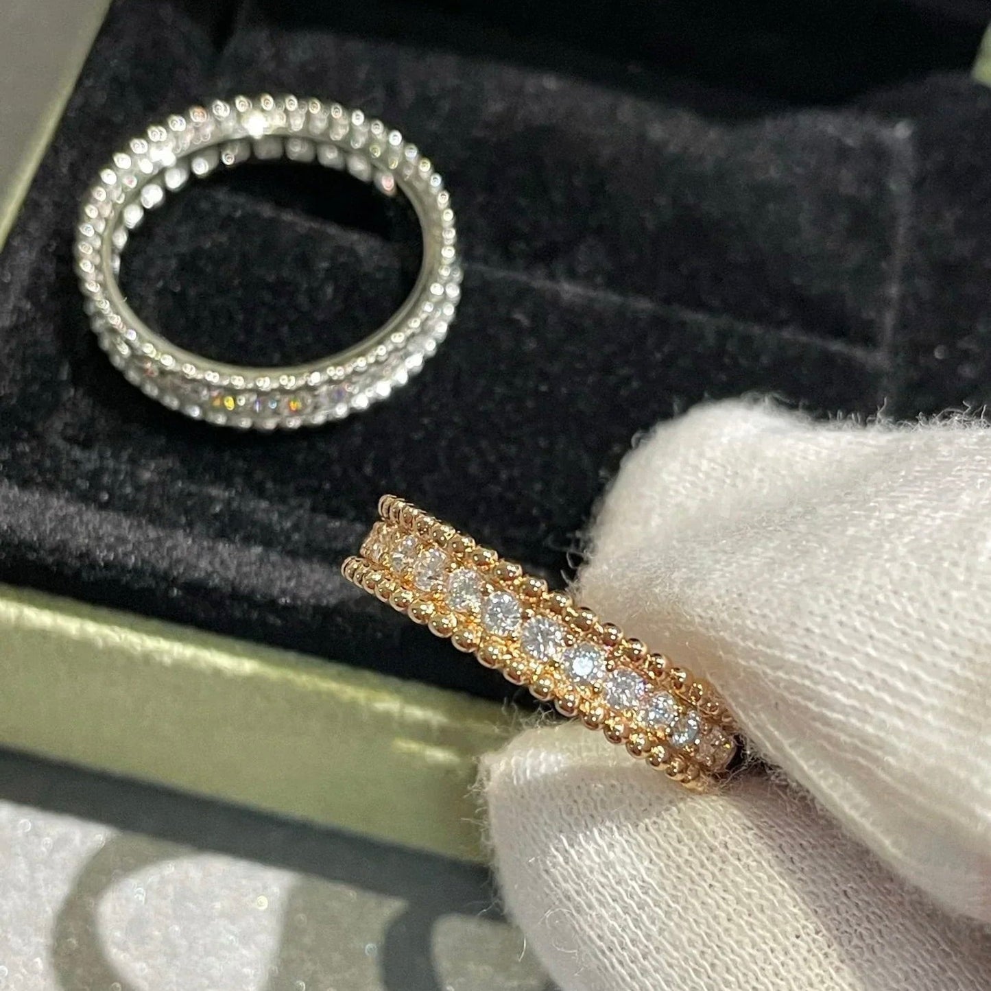 [ROSE]PERLEE DIAMOND ROSE GOLD RING