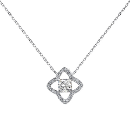 [Rose Jewels]Exquisite Flower Shape Princess Cut Necklace