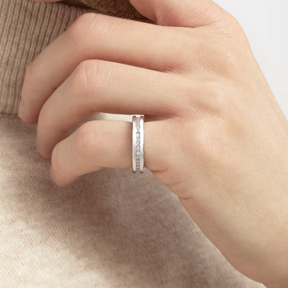 [Rose Jewels]ZERO 1 EINBAND-RING MIT DIAMANTEN AUF DEM SPIRALRING