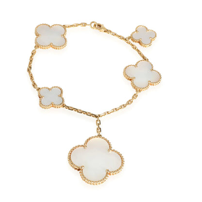 [ROSE]MAGIC CLOVER MOP GOLD BRACELET 5 MOTIFS