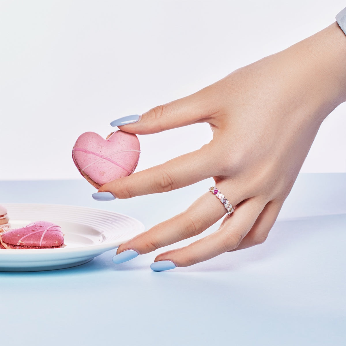 [Rose Jewels]Delicate Vibrant Emerald Cut Daily Ring