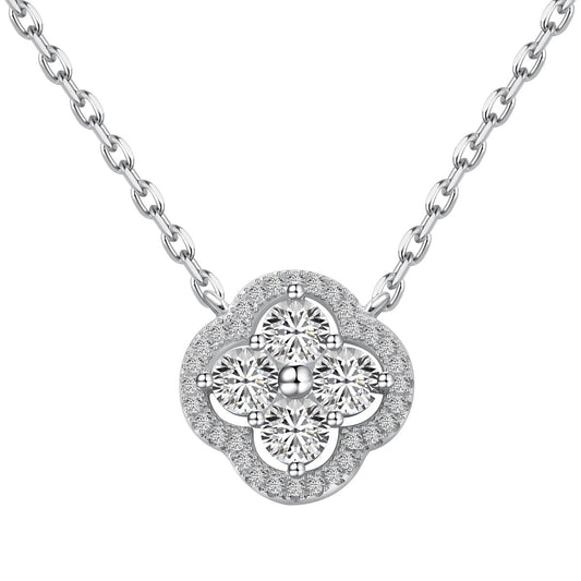 [Rose Jewels]Exquisite Necklace With Four-Leaf Clover Flower Design