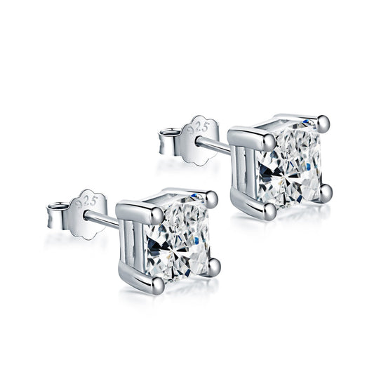 [Rose Jewels]Delicate Square Shape Earrings