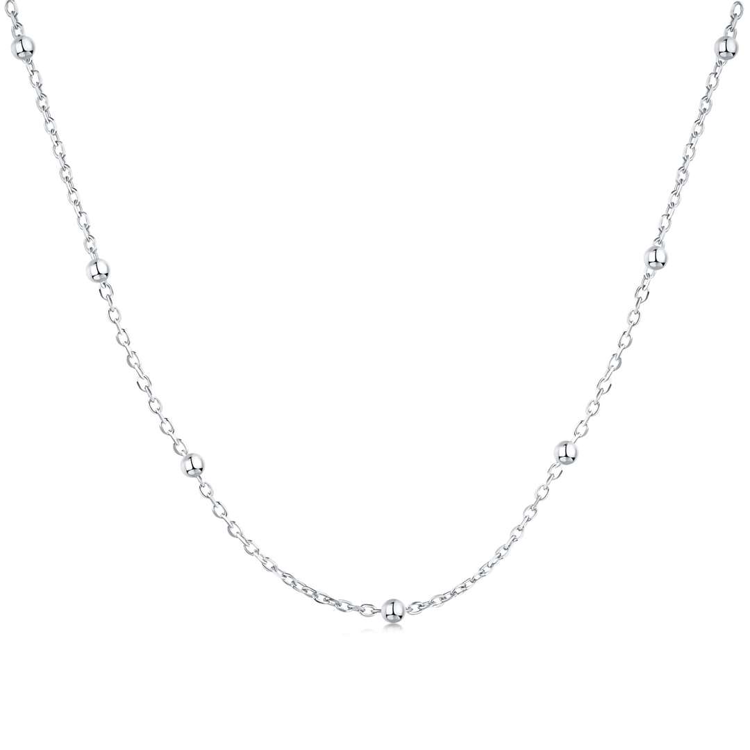 [Rose Jewels]Small Bead Clavicle Chain Simple Necklace