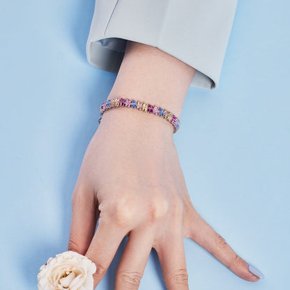 [Rose Jewels]Sparkling Exquisite Multi Cut Party Bracelet