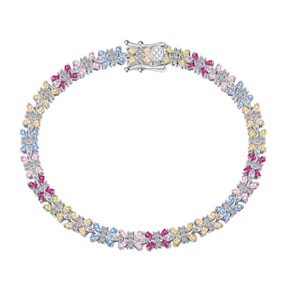 [Rose Jewels]Radiant Colorful Emerald Cut Party Bracelet