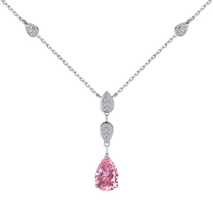 [Rose Jewels]Dazzling Pear Cut Necklace